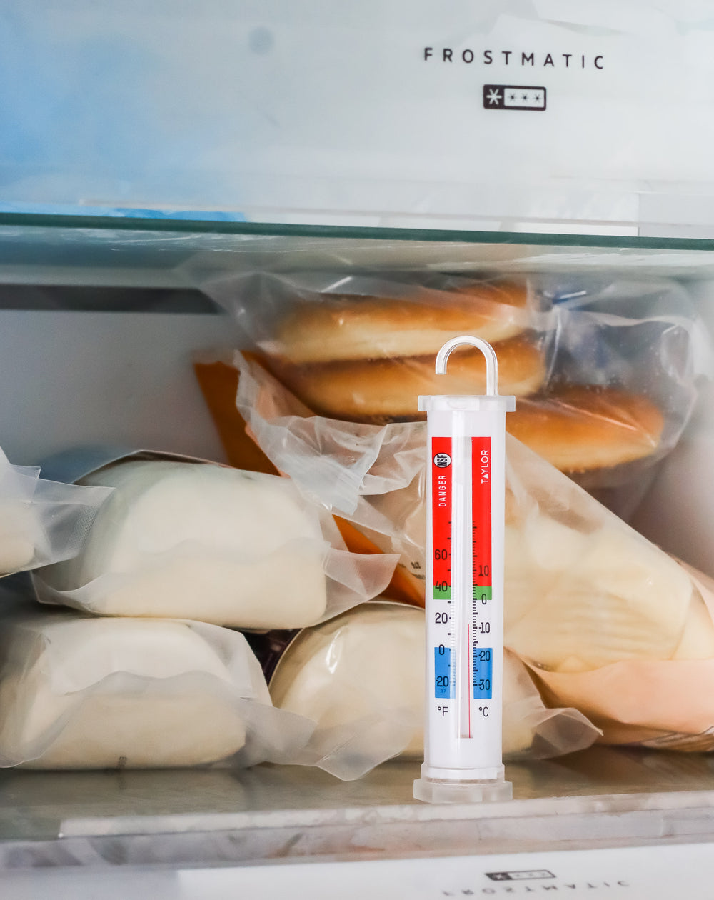 Taylor Glycol Fridge and Freezer Thermometer, Blister Packed