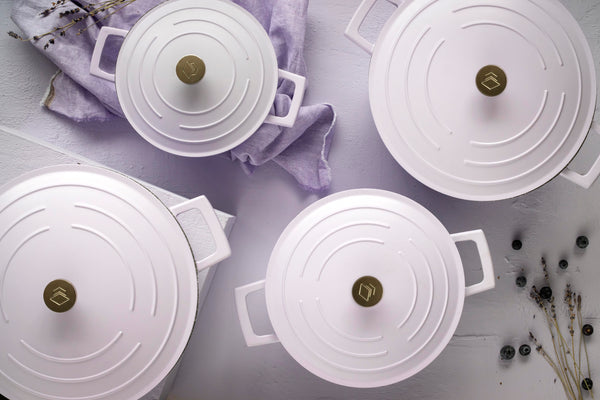 MasterClass Lavender Cast Aluminium Casserole Dish, 4L image 6