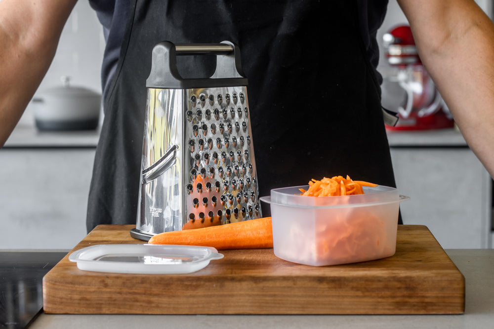 MasterClass Stainless Steel Four Sided Box Grater With Collecting Box