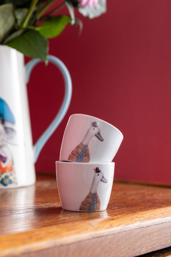 Mikasa Tipperleyhill Porcelain Duck Egg Cups Set of 2, Dia 5 x Height 4CM image 2