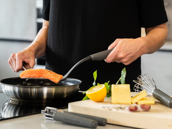 KitchenAid Soft Grip Slotted Turner - Charcoal Grey image 2