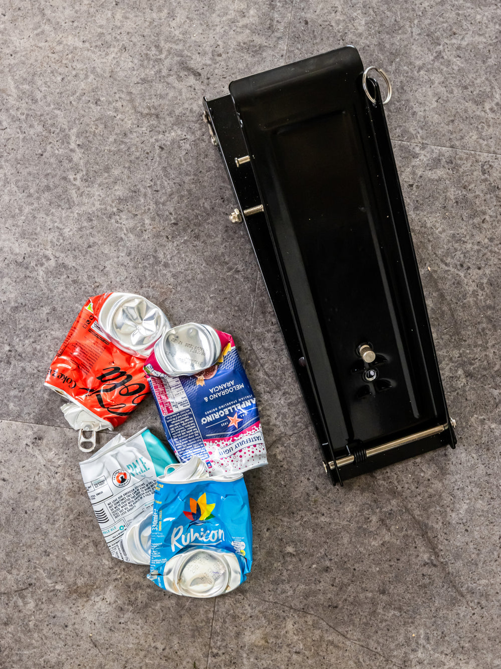 KitchenCraft Floor Standing Foot Operated Can Crusher