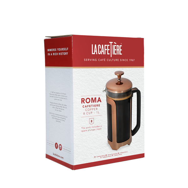 La Cafetière Roma 8 Cup Cafetière - Copper Effect Finish image 6