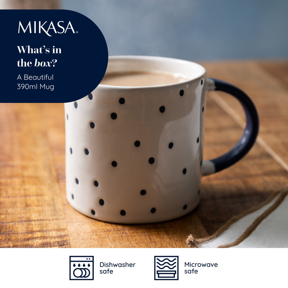 Mikasa Spot Print Mug, 390ML