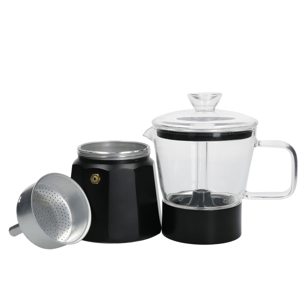 La Cafetière Verona Glass Espresso Maker - 6 Cup, Black