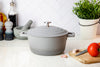 MasterClass Lightweight 2.5 Litre Casserole Dish with Lid - Ombre Grey image 3