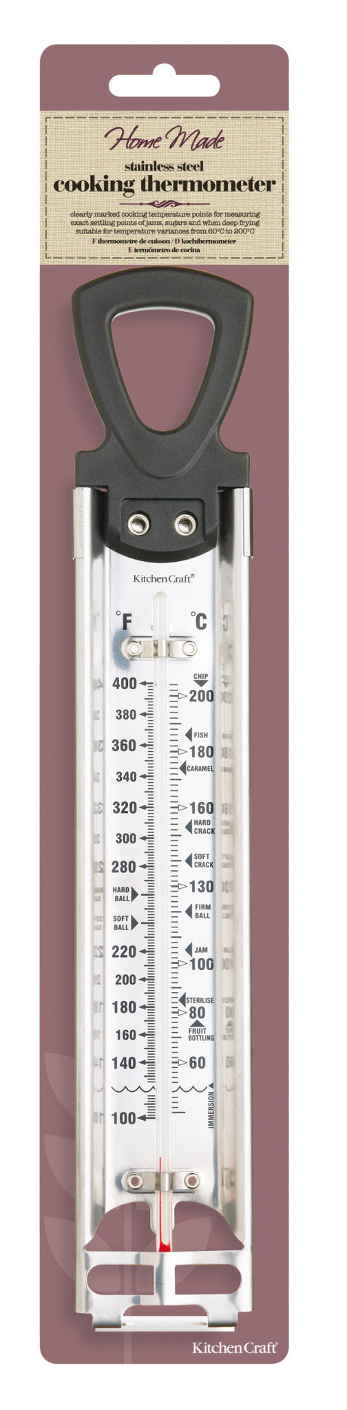 Home Made Deluxe Stainless Steel Cooking Thermometer