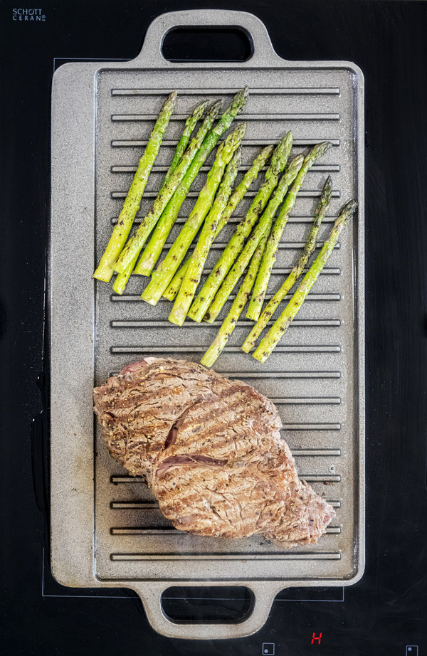 KitchenCraft Deluxe Cast Iron Griddle 45cm x 23cm image 9