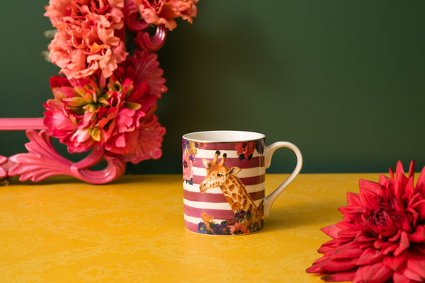 Mikasa Wild at Heart Giraffe Print Porcelain Mug, 280ml image 2