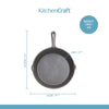 KitchenCraft Deluxe Cast Iron Grill Pan, 24cm image 9