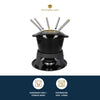 MasterClass Cast Iron Enamelled Black Fondue Set image 5