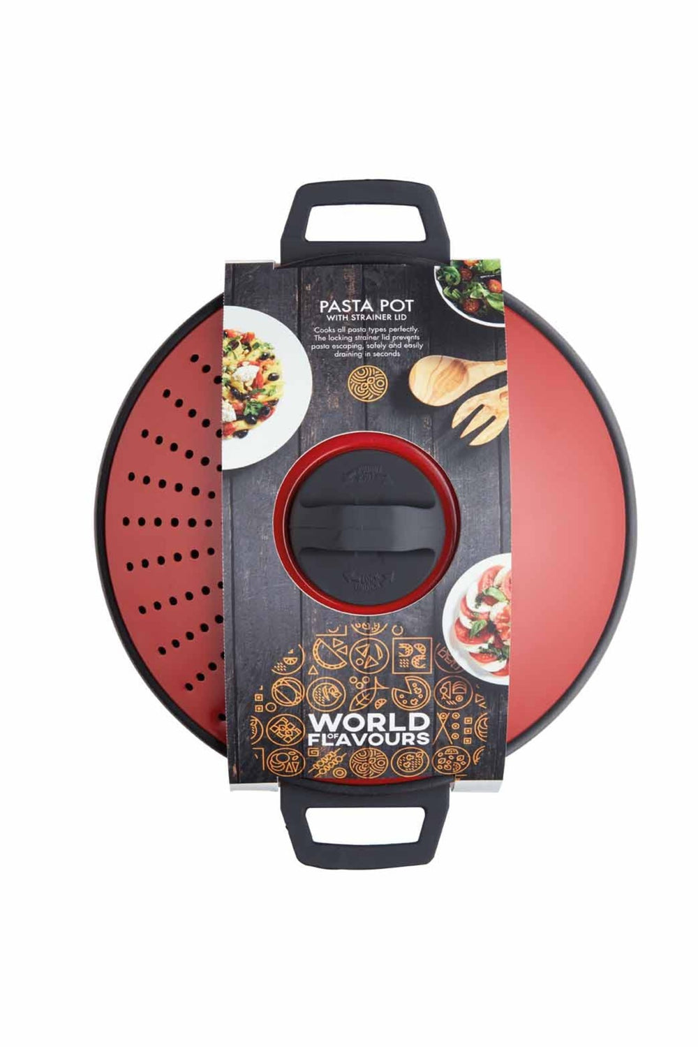 KitchenCraft World of Flavours 4 Litre Carbon Steel Pasta Pot