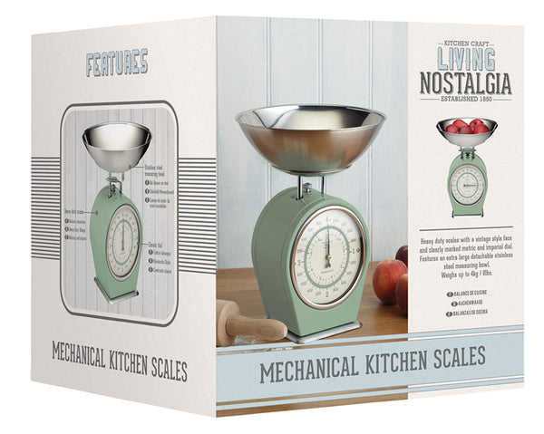 Living Nostalgia Mechanical Kitchen Scales - English Sage Green image 4