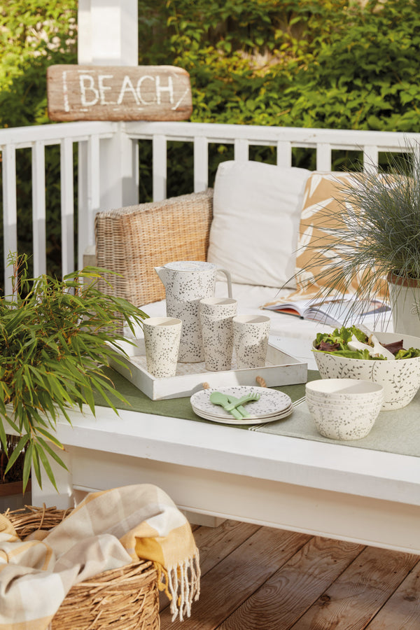 Natural Elements Recycled Plastic Salad Bowl - 25cm image 2