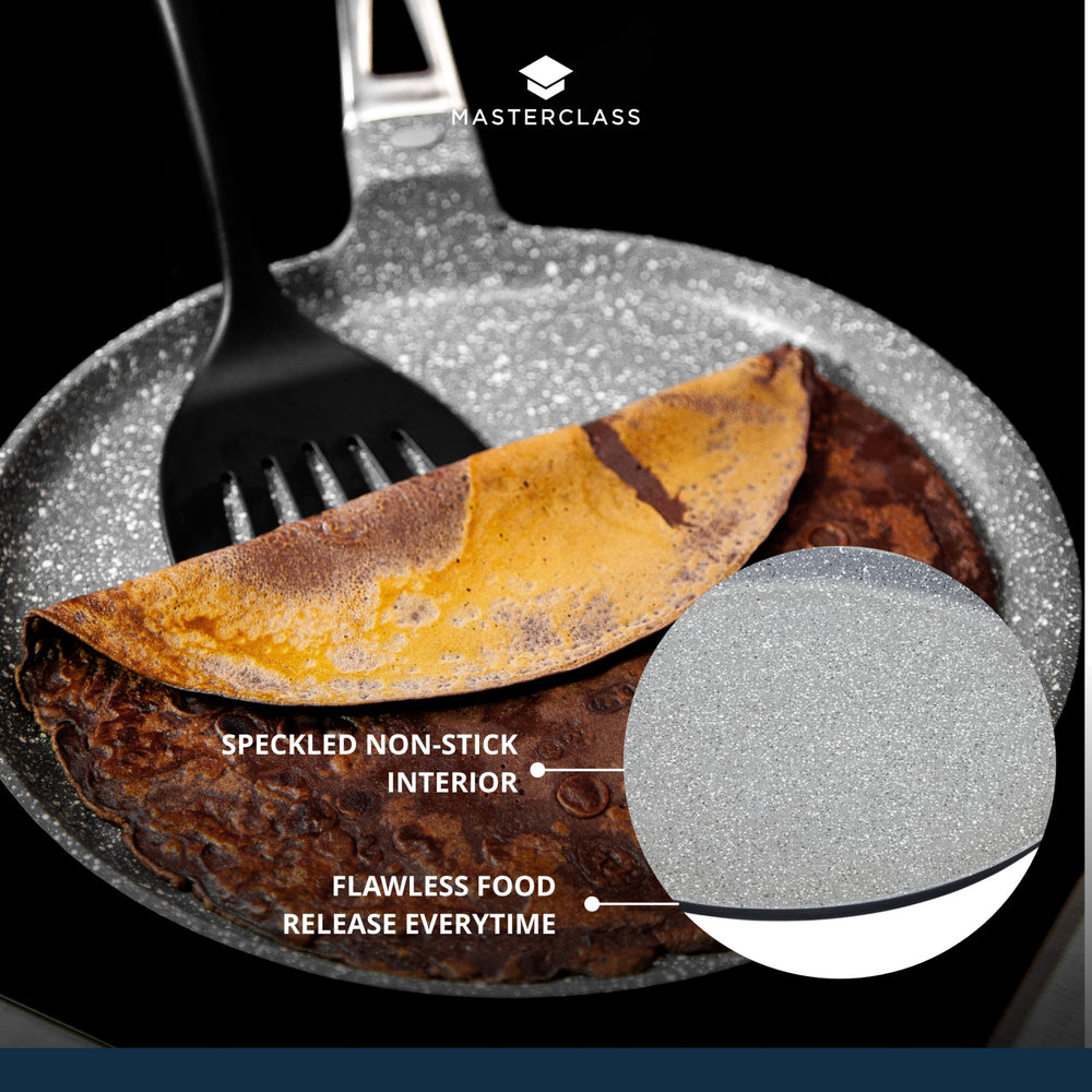 MasterClass Cast Aluminium Crêpe Pan for Induction Hob, 28cm