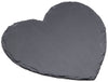 2pc Slate Serving Platter Set with Rectangular Platter with Handles and Heart Shaped Platter