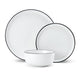 Mikasa Limestone 12pc Porcelain Dinner Set, White