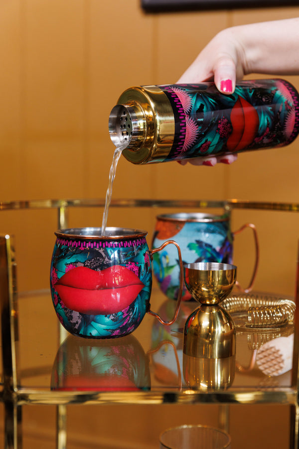 Mikasa x Sarah Arnett Stainless Steel Moscow Mule Mug with Lip Print, 450ml image 5