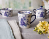 London Pottery Blue Rose Coffee Mug - Ceramic, Almond Ivory / Blue, 300 ml image 4