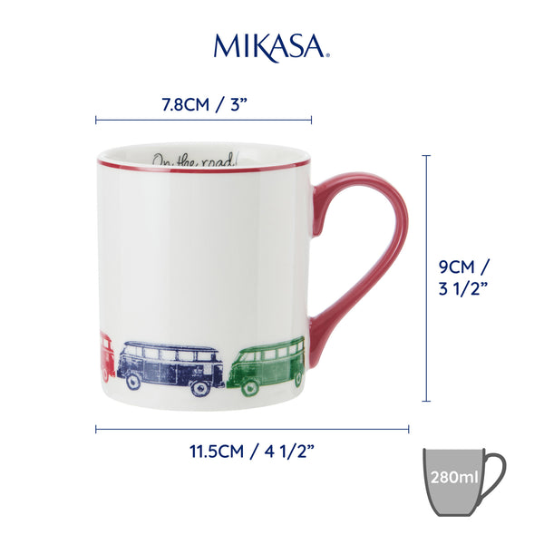 Mikasa Camper Van Straight-Sided Porcelain Mug, 280ml image 7