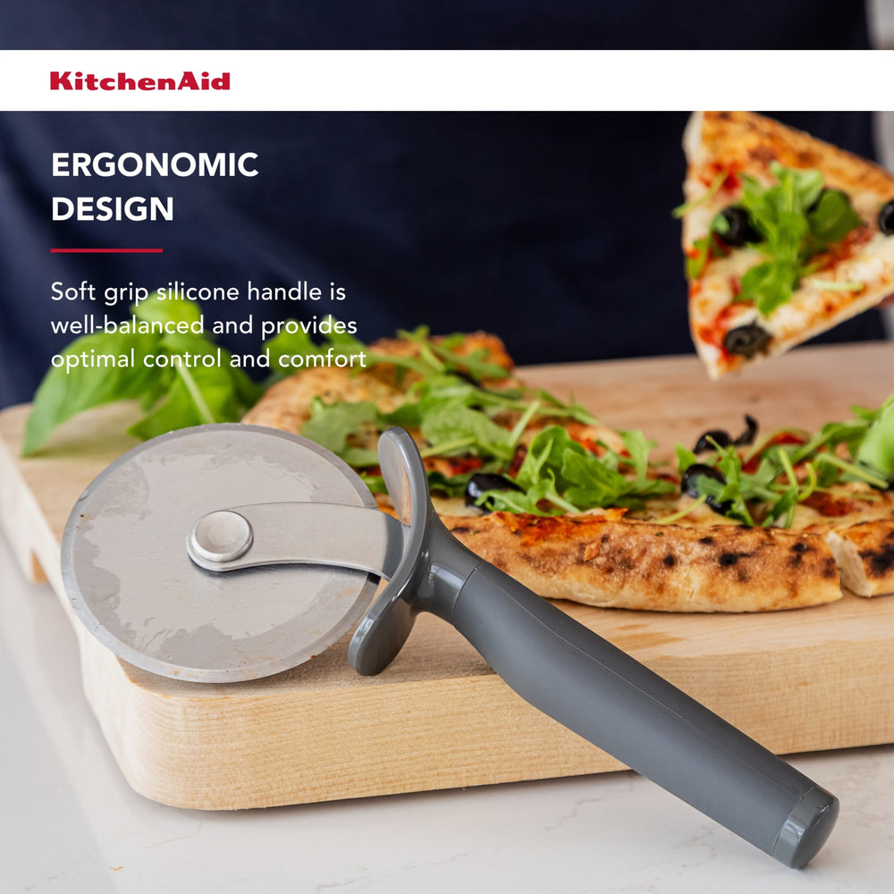 KitchenAid Soft Grip Pizza Cutter - Charcoal Grey