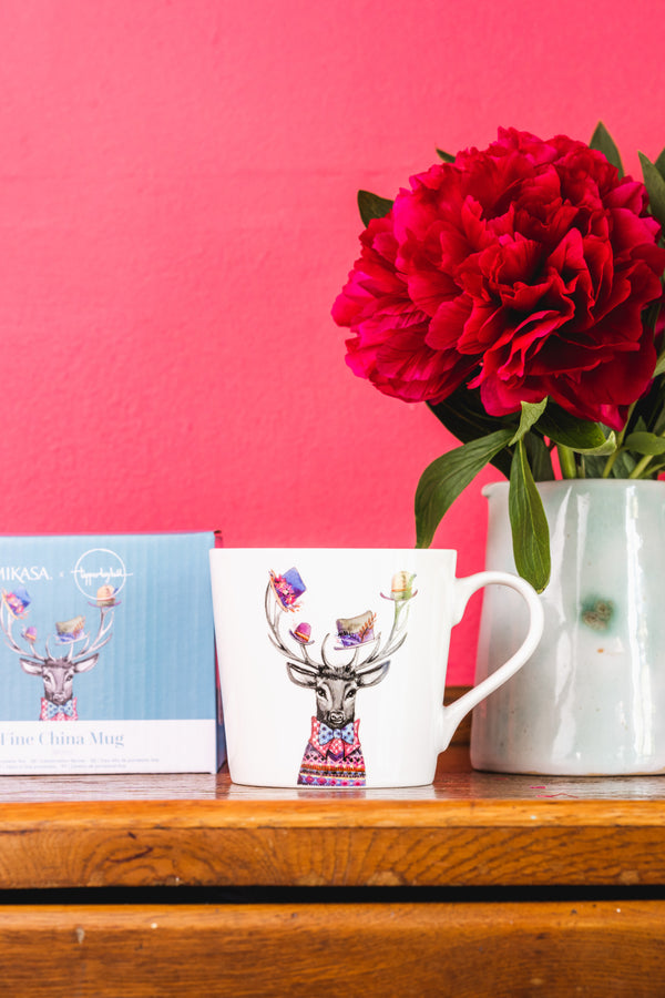 Mikasa Tipperleyhill Stag Print Fine China Mug, 380ml image 5