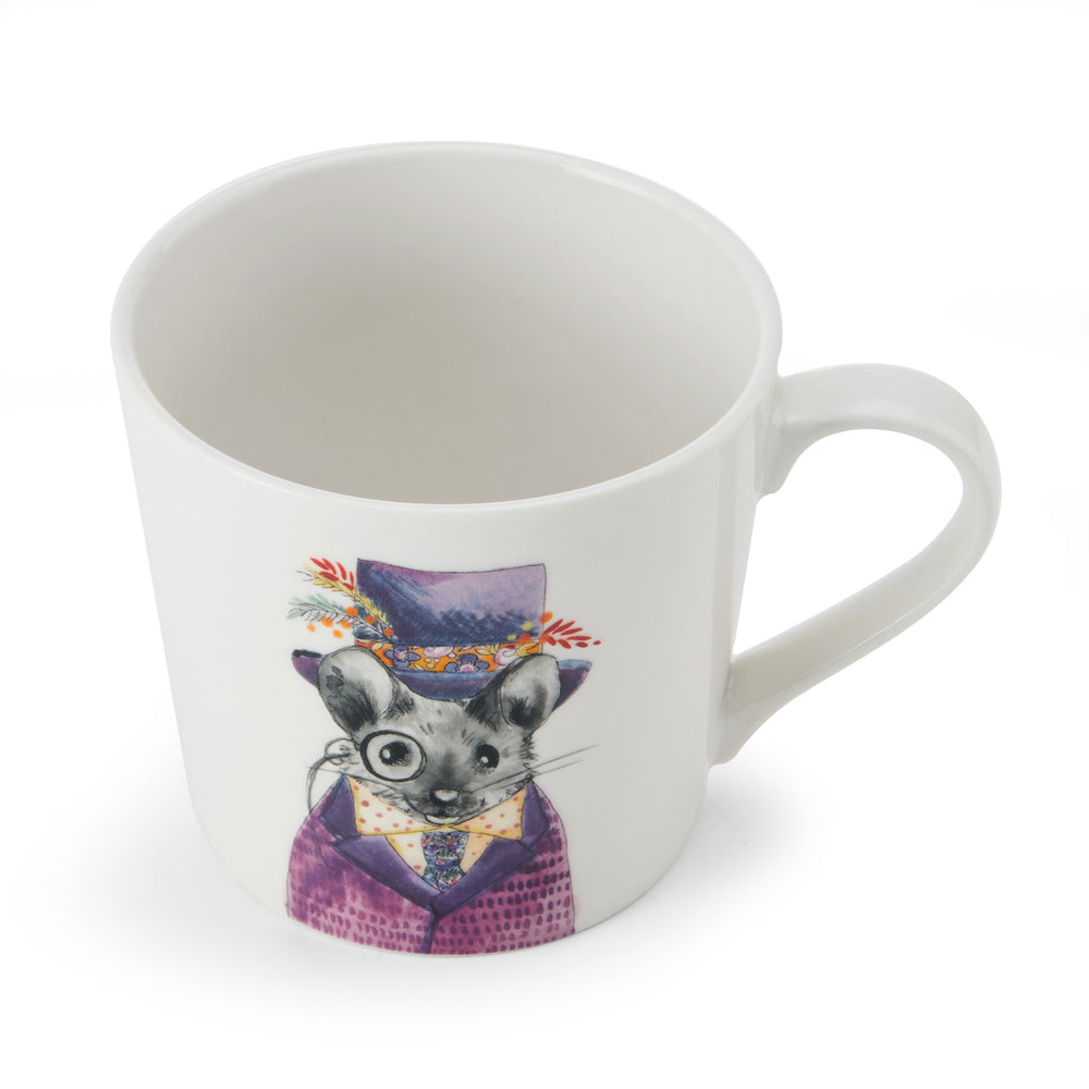 Mikasa Tipperleyhill Mouse Print Fine China Mug, 380ml