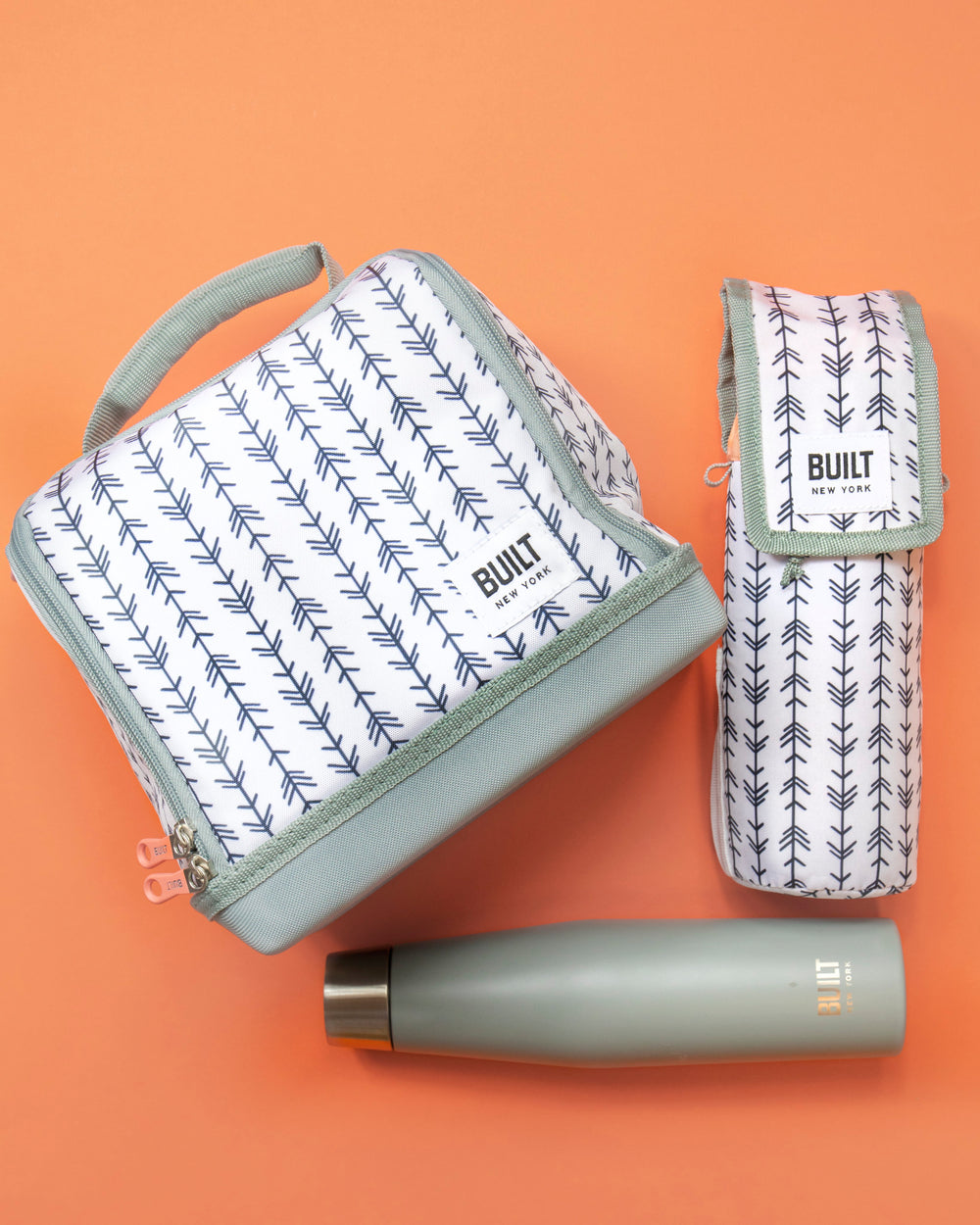 BUILT Bowery 7-Litre Insulated Lunch Bag, Showerproof Polyester with Food-Safe Lining - 'Belle Vie'
