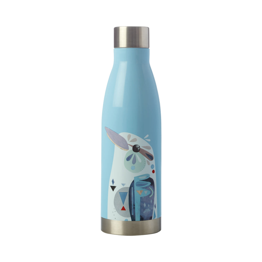 2pc Kookaburra Hydration Travel Set with 500ml Double Walled Insulated Bottle and Cotton Tote Bag
