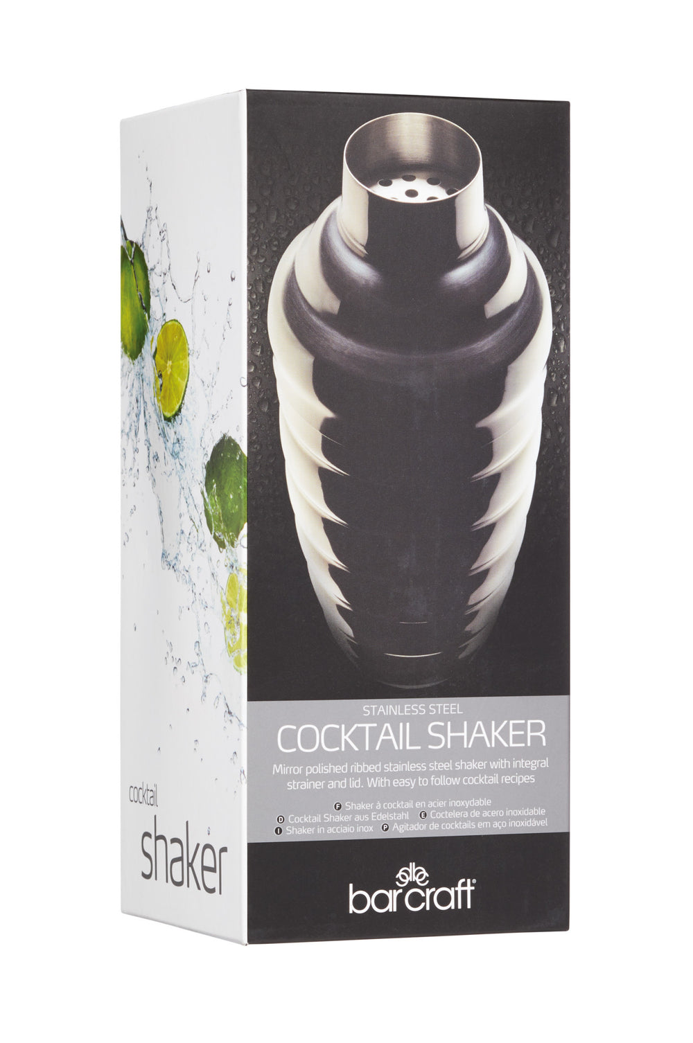 BarCraft Stainless Steel 500ml Cocktail Shaker