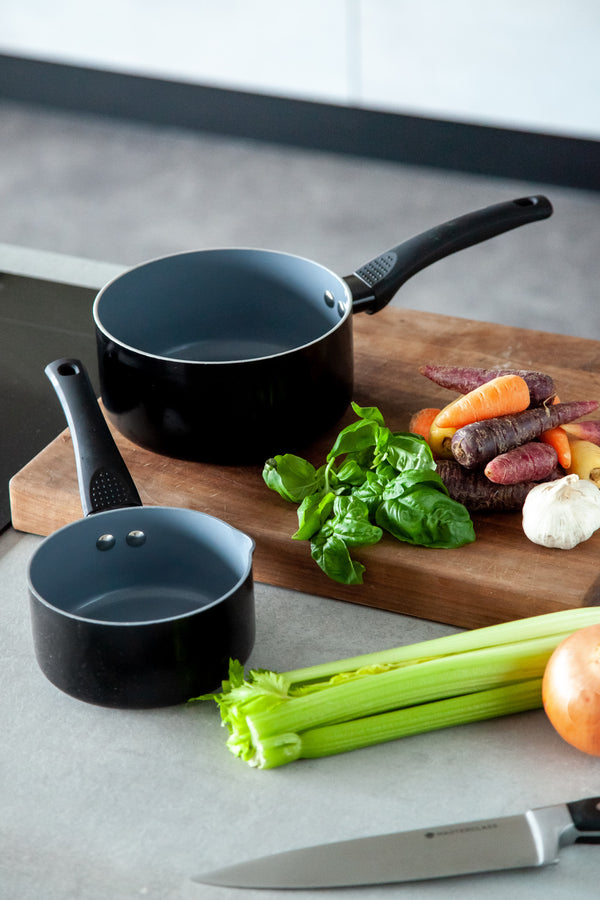 MasterClass Ceramic Non-Stick Induction-Ready Saucepan, 16cm image 2