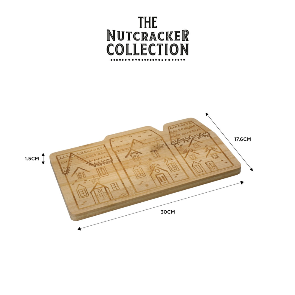 KitchenCraft The Nutcracker Collection Bamboo Cheese Serving Set