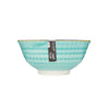 Set of 4 KitchenCraft Contrasting Blue Chevron and Spotty Ceramic Bowls image 4