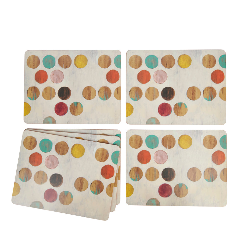 Creative Tops Retro Spot Pack Of 6 Premium Placemats