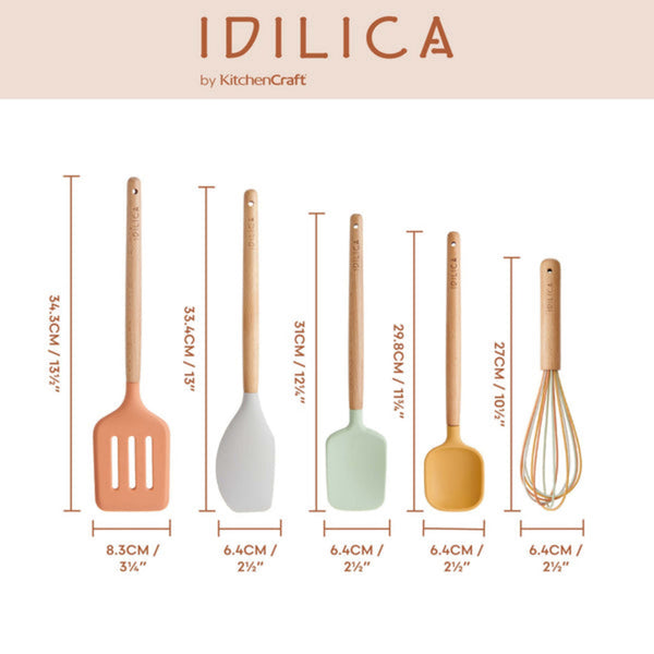 Idilica 2pc Silicone Kitchen Tools and Cream Holder Set image 5