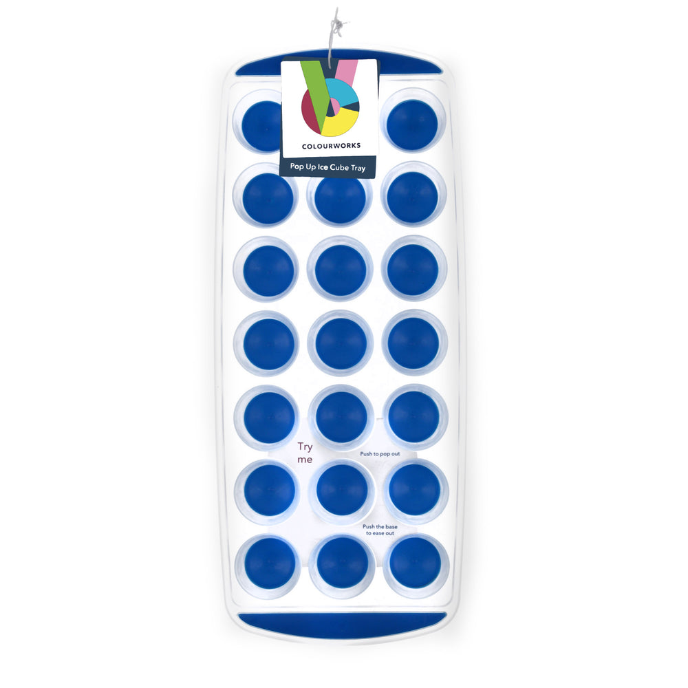 Colourworks Blue Pop Out Flexible Ice Cube Tray