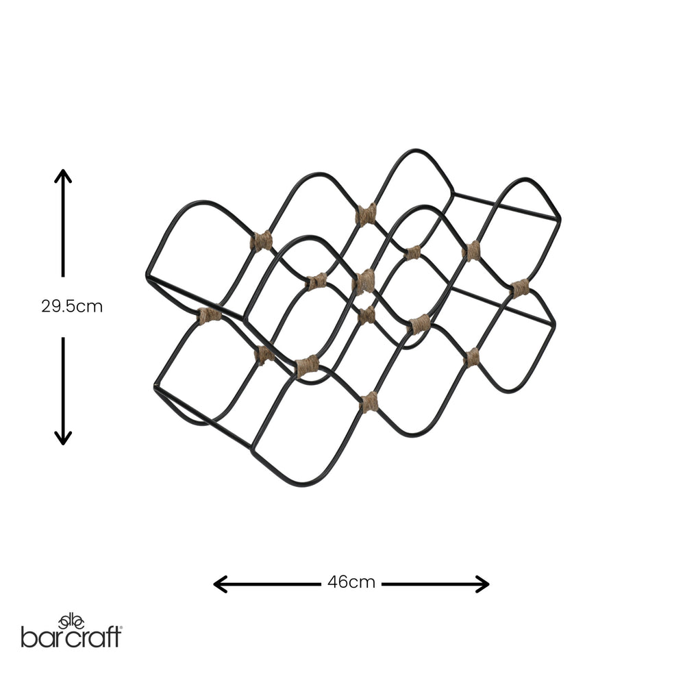 BarCraft 8-Bottle Metal Wine Rack