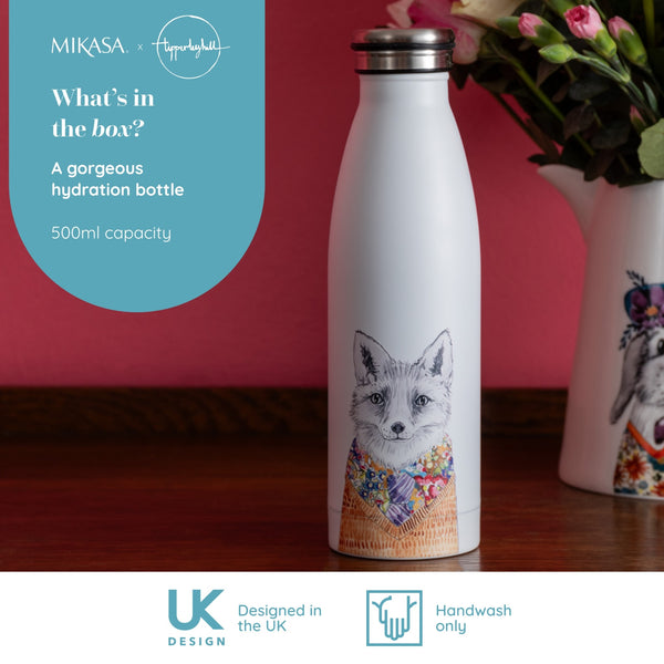 Mikasa Tipperleyhill Fox Stainless Steel Water Bottle, 500 ML image 8