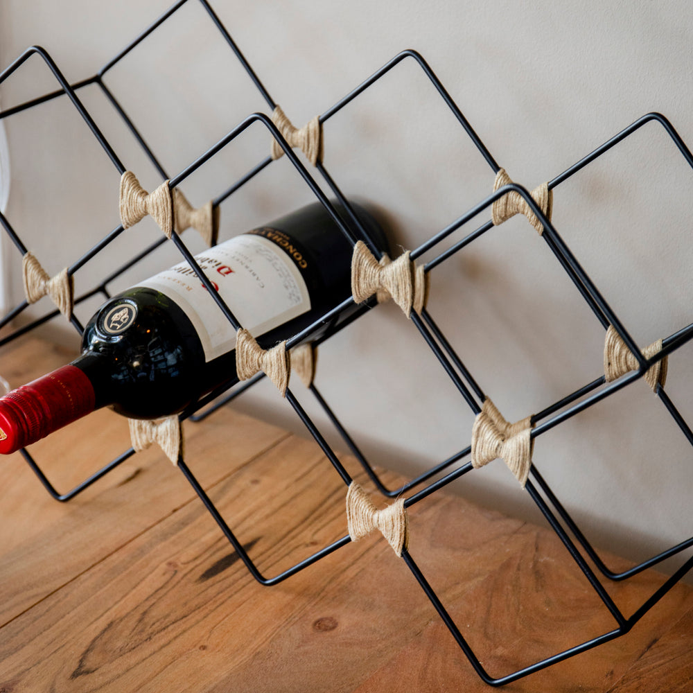 BarCraft 8-Bottle Metal Wine Rack
