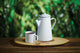 Living Nostalgia Enamel Coffee Pot / Serving Jug / Vase