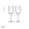 BarCraft Set of 2 Large Ribbed Wine Glasses in Gift Box image 7