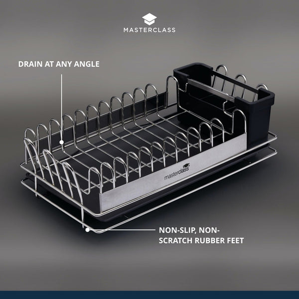 MasterClass Compact Stainless Steel Dish Drainer image 9