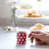 KitchenCraft 80ml Porcelain Red Polka Dot Espresso Cup