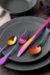 Mikasa Iridescent Cutlery Set in Gift Box, Stainless Steel, 16 Pieces (Service for 4) image 2