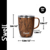 S'well Teakwood Mug with Handle, 350ml image 8