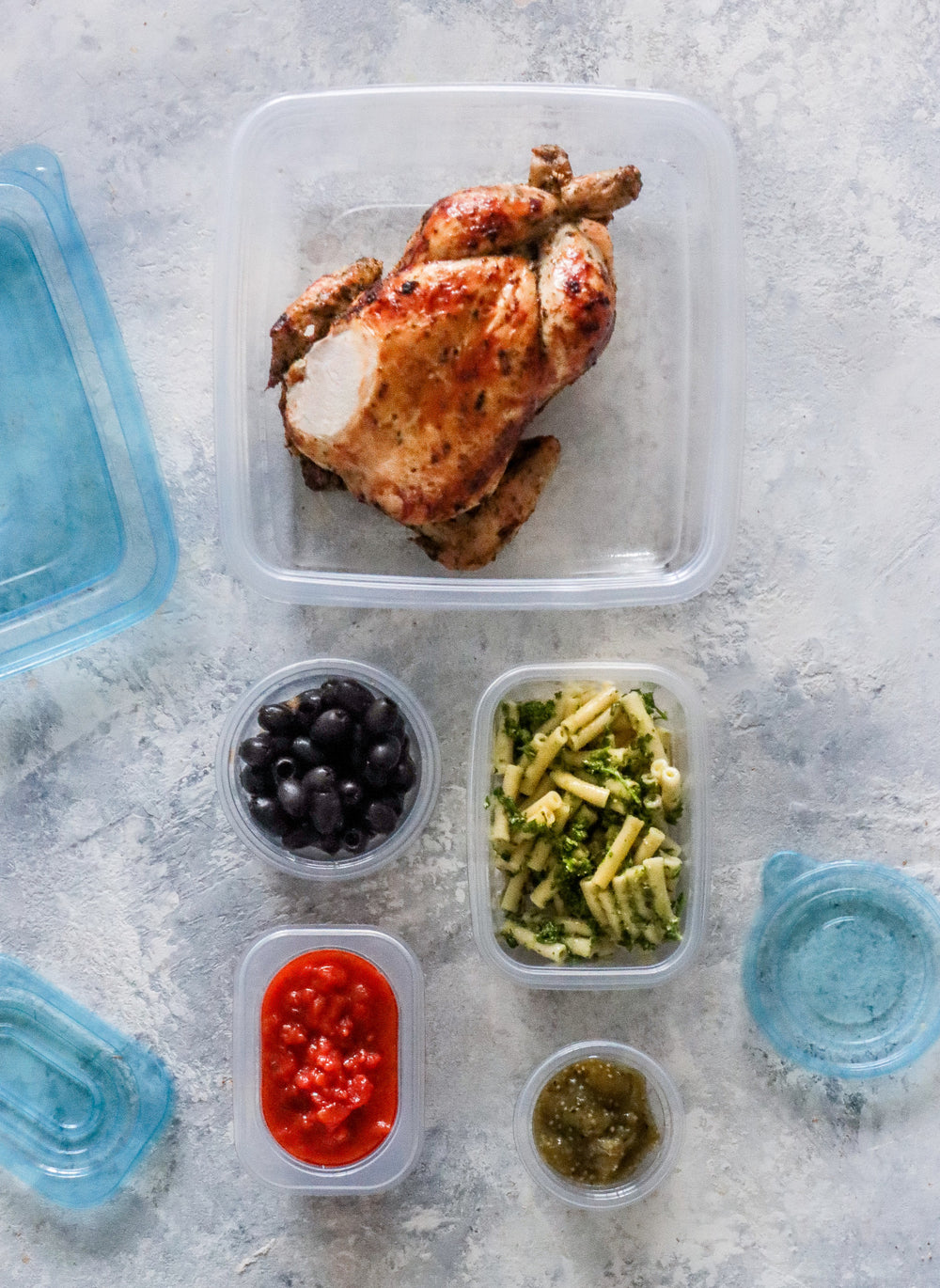 KitchenCraft BPA-Free Plastic Meal Prep Containers, 23-Piece Set