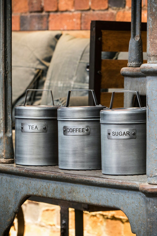 Industrial Kitchen Vintage-Style Metal Tea Caddy image 9