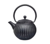 2pc Tea Set including Black Cast Iron Japanese Teapot with Infuser, 500ml and Wooden Compartment Tea Box image 4