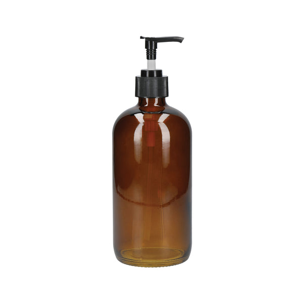 KitchenCraft Living Nostalgia Pump &Spray Bottle Set, Glass, Amber image 3