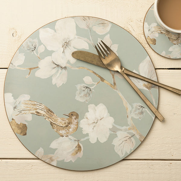 Creative Tops Duck Egg Floral Pack Of 4 Round Premium Coasters image 5